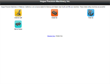 Tablet Screenshot of hogueprecision.com